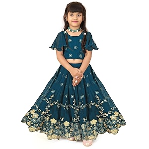 Georgette Embroidered traditional Readymade Lehenga Choli For