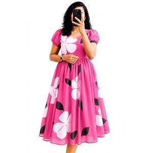 Georgette Maxi Dress for Women Girls