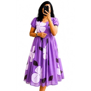 Georgette Maxi Dress for Women Girls
