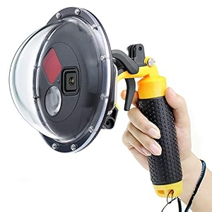 gepuly underwater dome port for gopro hero 8 black