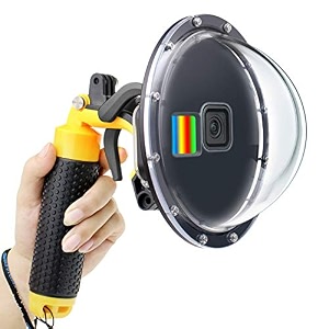 gepuly dome port for gopro hero 9 10 11 12 13 black underwater photography