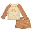 Gerber Baby &amp; Toddler Boys Long Sleeved Rashguard Swim Bathing Suit Set