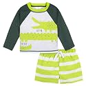 Gerber Baby &amp; Toddler Boys Long Sleeved Rashguard Swim Bathing Suit Set