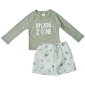 Gerber Baby &amp; Toddler Boys Long Sleeved Rashguard Swim Bathing Suit Set