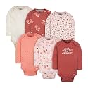Gerber Baby Bodysuits Long-Sleeve Cotton Onesies 6-Pack