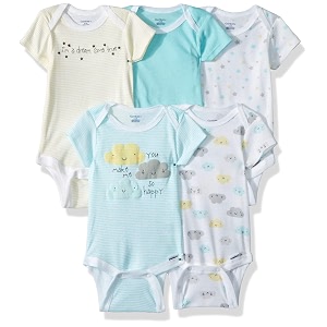 gerber baby bodysuits short sleeve variety 5-pack unisex