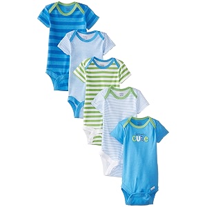 gerber baby bodysuits short sleeve variety 5-pack unisex