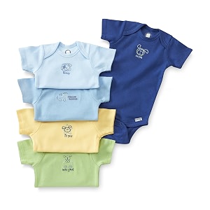 gerber baby bodysuits short sleeve variety 5-pack unisex