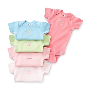 gerber baby bodysuits short sleeve variety 5-pack unisex