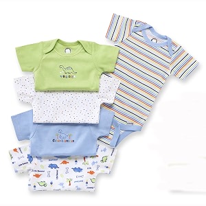 gerber baby bodysuits short sleeve variety 5-pack unisex