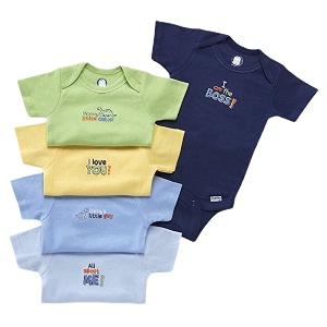 gerber baby bodysuits short sleeve variety 5-pack unisex