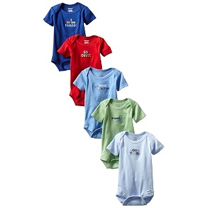gerber baby bodysuits short sleeve variety 5-pack unisex