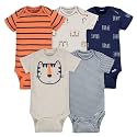 Gerber Baby Bodysuits Short Sleeve Variety 5-Pack Unisex