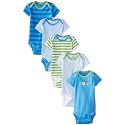 Gerber Baby Bodysuits Short Sleeve Variety 5-Pack Unisex