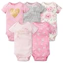 Gerber Baby Bodysuits Short Sleeve Variety 5-Pack Unisex