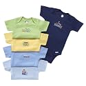 Gerber Baby Bodysuits Short Sleeve Variety 5-Pack Unisex