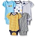 Gerber Baby Bodysuits Short Sleeve Variety 5-Pack Unisex