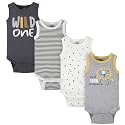 Gerber Baby Bodysuits Sleeveless Cotton Tank Multi-Pack for Boys Newborn