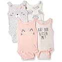 Gerber Baby Bodysuits Sleeveless Cotton Tank Multi-Pack for Boys Newborn