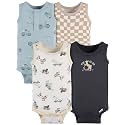 Gerber Baby Bodysuits Sleeveless Cotton Tank Multi-Pack for Boys Newborn