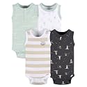 Gerber Baby Bodysuits Sleeveless Cotton Tank Multi-Pack for Boys Newborn