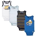 Gerber Baby Bodysuits Sleeveless Cotton Tank Multi-Pack for Boys Newborn