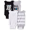 Gerber Baby Bodysuits Sleeveless Cotton Tank Multi-Pack for Boys Newborn