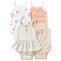 Gerber Baby Bodysuits Sleeveless Cotton Tank Multi-Pack for Boys Newborn