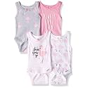 Gerber Baby Bodysuits Sleeveless Cotton Tank Multi-Pack for Boys Newborn