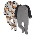 Gerber Baby Boys 2-Pack Flame Resistant Fleece Footed Pajamas