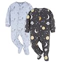 Gerber Baby Boys 2-Pack Flame Resistant Fleece Footed Pajamas
