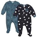 Gerber Baby Boys 2-Pack Flame Resistant Fleece Footed Pajamas