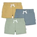 Gerber Baby Boys' Baby &amp; Toddler Boys 3-Pack Pull-on Knit Shorts