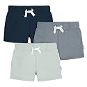 Gerber Baby Boys' Baby &amp; Toddler Boys 3-Pack Pull-on Knit Shorts