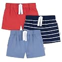 Gerber Baby Boys' Baby &amp; Toddler Boys 3-Pack Pull-on Knit Shorts