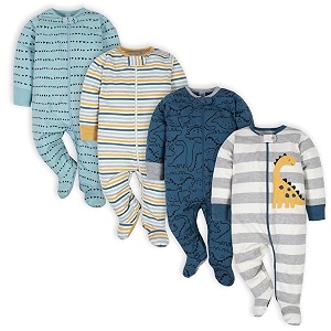 gerber baby boys 4 pack sleep 39n play footie