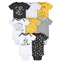 Gerber Baby Boys 8-Pack Short Sleeve Onesies Bodysuits