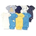 Gerber Baby Boys 8-Pack Short Sleeve Onesies Bodysuits