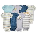 Gerber Baby Boys 8-Pack Short Sleeve Onesies Bodysuits