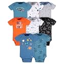 Gerber Baby Boys 8-Pack Short Sleeve Onesies Bodysuits