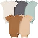 Gerber Baby Boys &amp; Girls 5-Pack Solid Onesies Bodysuits