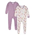 Gerber Baby Girls 2-Pack Footed Pajamas