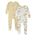 Gerber Baby Girls 2-Pack Footed Pajamas