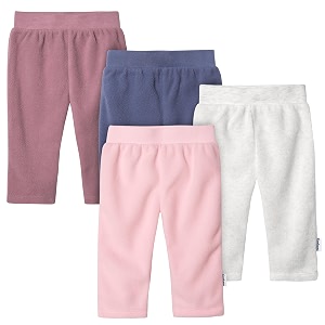 gerber baby girls39 4-pack microfleece pants