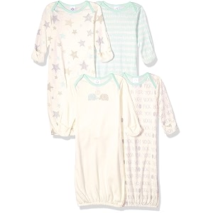 gerber baby girls sleeper gown 4-pack cotton nightgown set