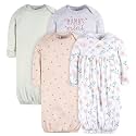 Gerber Baby Girls Sleeper Gown 4-Pack Cotton Nightgown Set