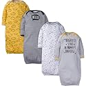 Gerber Baby Girls Sleeper Gown 4-Pack Cotton Nightgown Set