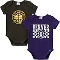 Gerber Baby NBA Boys &amp; Girls 2-Pack Short Sleeve Onesie Bodysuits