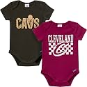 Gerber Baby NBA Boys &amp; Girls 2-Pack Short Sleeve Onesie Bodysuits