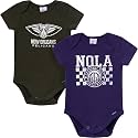 Gerber Baby NBA Boys &amp; Girls 2-Pack Short Sleeve Onesie Bodysuits